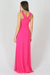 ชุดราตรียาว - Jersey Sequin Trim Evening Maxi Dress