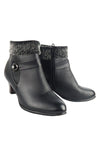 รองเท้าบูทหนังส้นสูง S279 - Genuine Leather Low Heel Ankle Boots