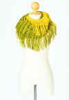 ผ้าพันคอไหมพรมทรงอินฟินิตี้ทูโทน - Warm Knit Infinity Scarf With Tassels
