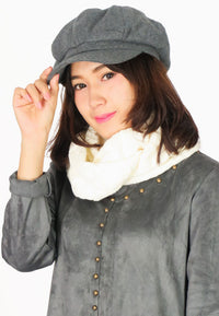 หมวกแฟชั่นทรง Cabbie No.85 - Cotton Newsboy Gatsby Apple Cabbie Cap