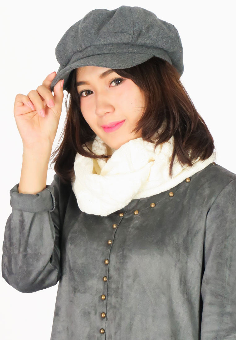หมวกแฟชั่นทรง Cabbie No.85 - Cotton Newsboy Gatsby Apple Cabbie Cap
