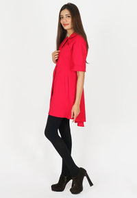 เสื้อโค้ทกันหนาว - Elegant Long Trench Coat Jacket with Rope