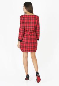 เดรสสั้นแขนยาว Rosy - Rosy Long Sleeves Shift Dress