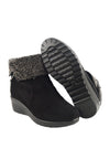 รองเท้าบูทกันหนาว S280 - Slope-Wedge Suede Winter Ankle Boots
