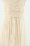 เดรสคอกลมเเขนในตัว - Sleeveless A-Line Dress