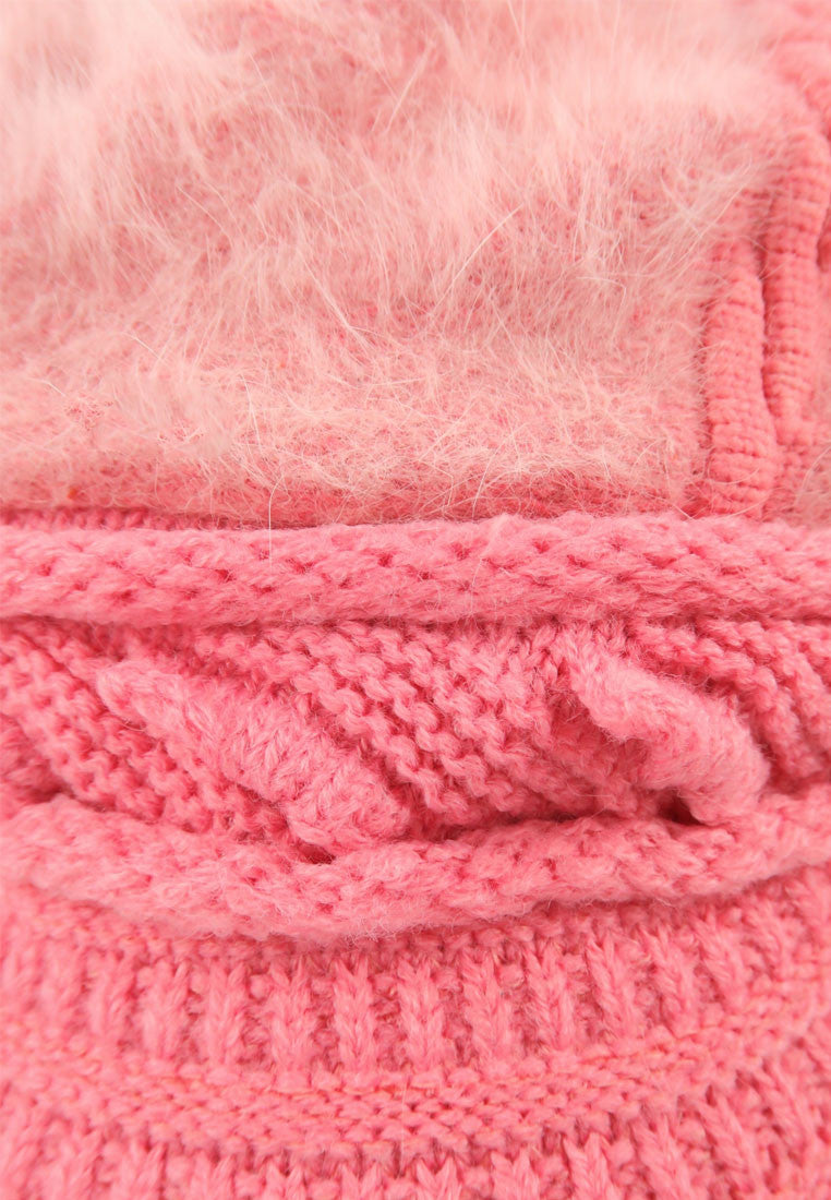 หมวกไหมพรม H-096 - Eyelash Knit Wool Hat