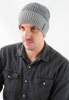 หมวกไหมพรมเเบบบุขนด้านใน H-146 - Wool Rib Beanie Hat