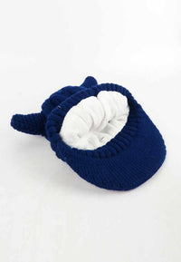 หมวกไหมพรม หมวกแก็ปไหมพรม สำหรับเด็ก - Winter Monster Eyes Visor Knit Hat for Boys and Girls