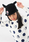 หมวกไหมพรม หมวกแก็ปไหมพรม สำหรับเด็ก - Winter Monster Eyes Visor Knit Hat for Boys and Girls