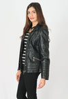 เสื้อแจ็คเก็ตหนัง - Zipper Slim Biker Jackets