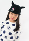 หมวกไหมพรม หมวกแก็ปไหมพรม สำหรับเด็ก - Winter Monster Eyes Visor Knit Hat for Boys and Girls