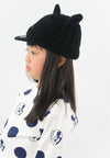 หมวกไหมพรม หมวกแก็ปไหมพรม สำหรับเด็ก - Winter Monster Eyes Visor Knit Hat for Boys and Girls