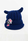 หมวกไหมพรม หมวกแก็ปไหมพรม สำหรับเด็ก - Winter Monster Eyes Visor Knit Hat for Boys and Girls