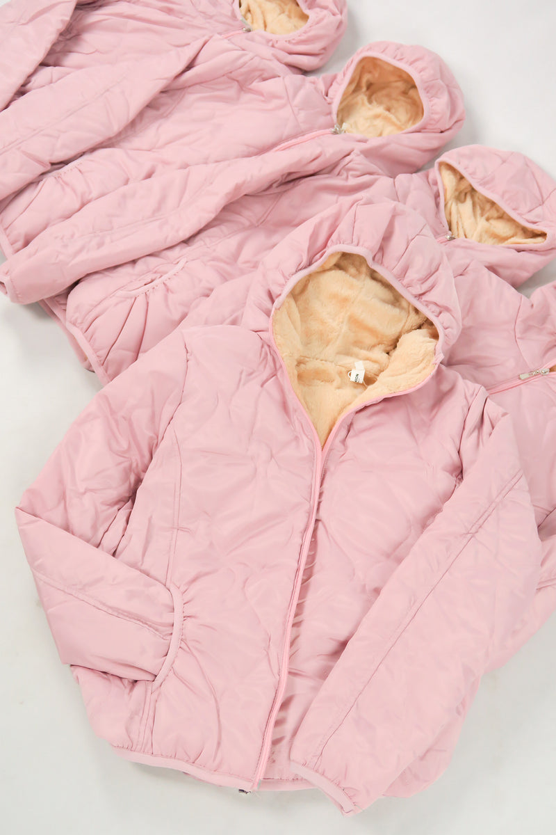 เสื้อแจ็คเก็ตดาวน์กันหนาว - Slim Fit Hooded Down Jacket