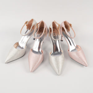 รองเท้าส้นสูงพร้อมสายรัดข้อเท้า - Modern Ankle Strap High Heels Pumps Shoes