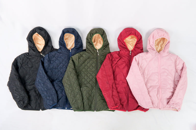 เสื้อแจ็คเก็ตดาวน์กันหนาว - Slim Fit Hooded Down Jacket