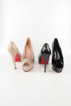 รองเท้าคัตชูเปิดหัว  - Glitter Open Toe Platform Pump Shoes