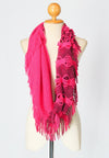 Warm Knit Infinity Scarf with Tassels