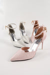 รองเท้าส้นสูงพร้อมสายรัดข้อเท้า  - Modern Ankle Strap High Heels Pumps Shoes