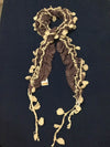 Tassel Leafy Lace Scarf