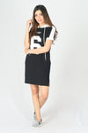 Hooded Soft Cotton Mini Dress