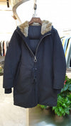 Puffer Down Coat Parka With Fur Hood