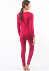ชุดลองจอห์นฮีทเท็คคอกลม L014 - Round Neck Thermal Winter Heattech Long Johns