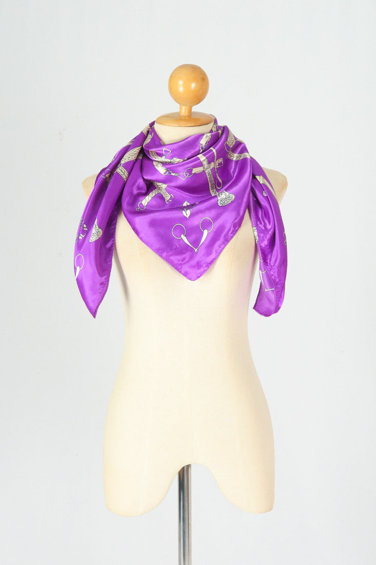 Satin Square Silk Scarf