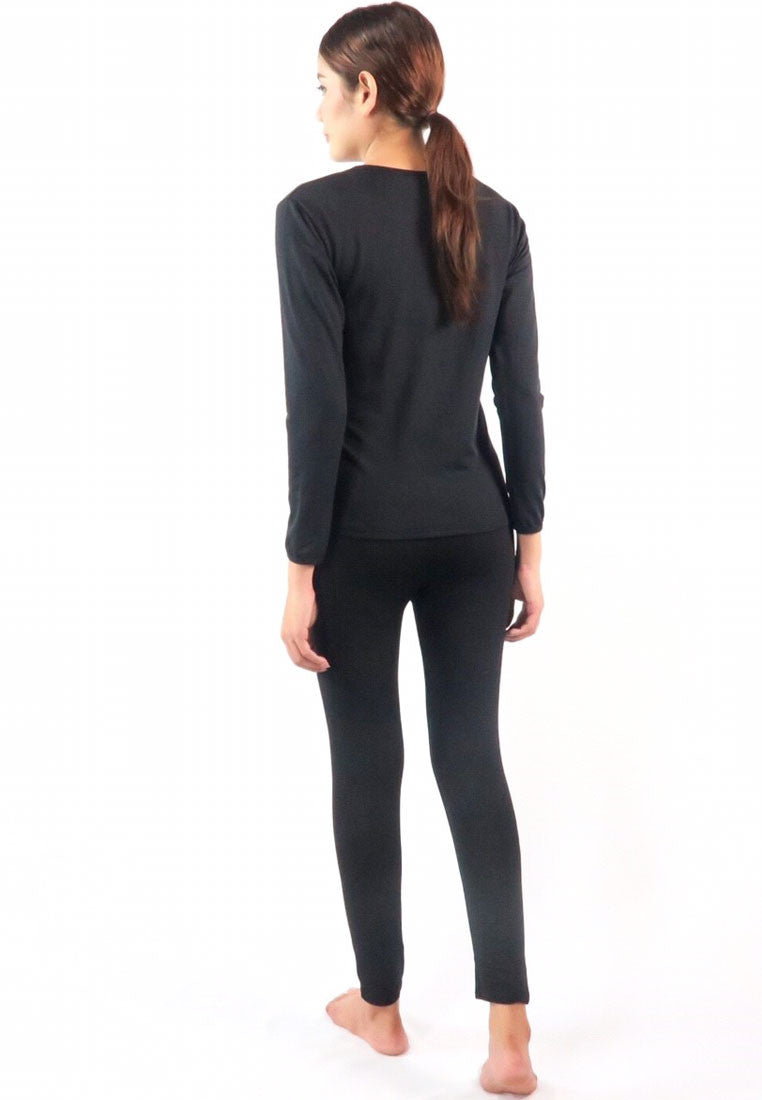 ชุดลองจอห์นฮีทเท็คคอกลม L014 - Round Neck Thermal Winter Heattech Long Johns