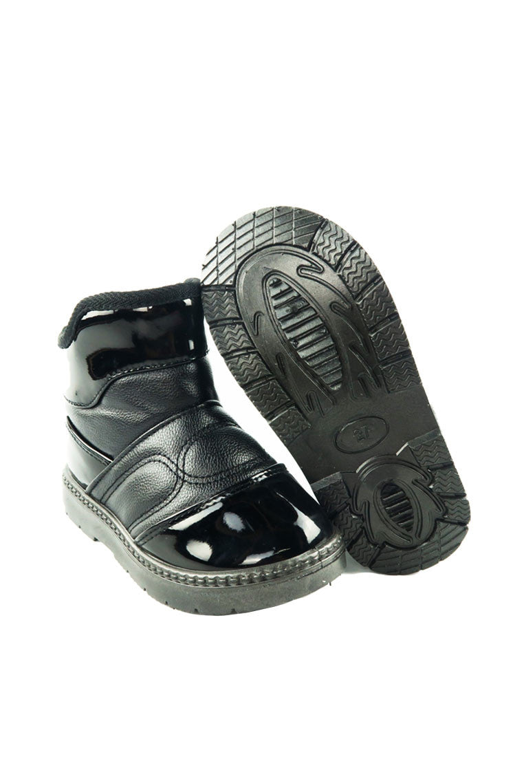 Kids Winter Snow Leather Fleece Lining Ankle Boot