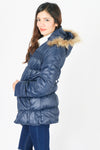 เสื้อโค้ทดาวน์กันหนาวพร้อมเข็มขัด - Winter Premium Thickened Fox Fur Hooded Down Jacket With Belt