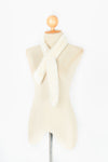 ผ้าพันคอขนกระต่ายปักไข่มุก - Rabbit Fur Scarf With Pearls