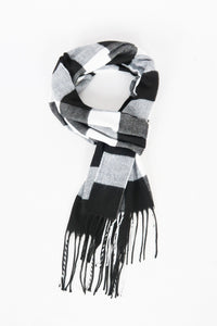 ผ้าพันคอลายสก็อตใหญ่ - Unisex Classic Plaid Wool Scarf