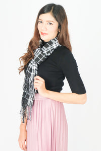 ผ้าพันคอลายตาราง - Classic Plaid Wool Scarf