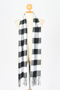 ผ้าพันคอลายสก็อตใหญ่ - Unisex Classic Plaid Wool Scarf