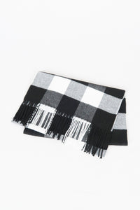 ผ้าพันคอลายสก็อตใหญ่ - Unisex Classic Plaid Wool Scarf