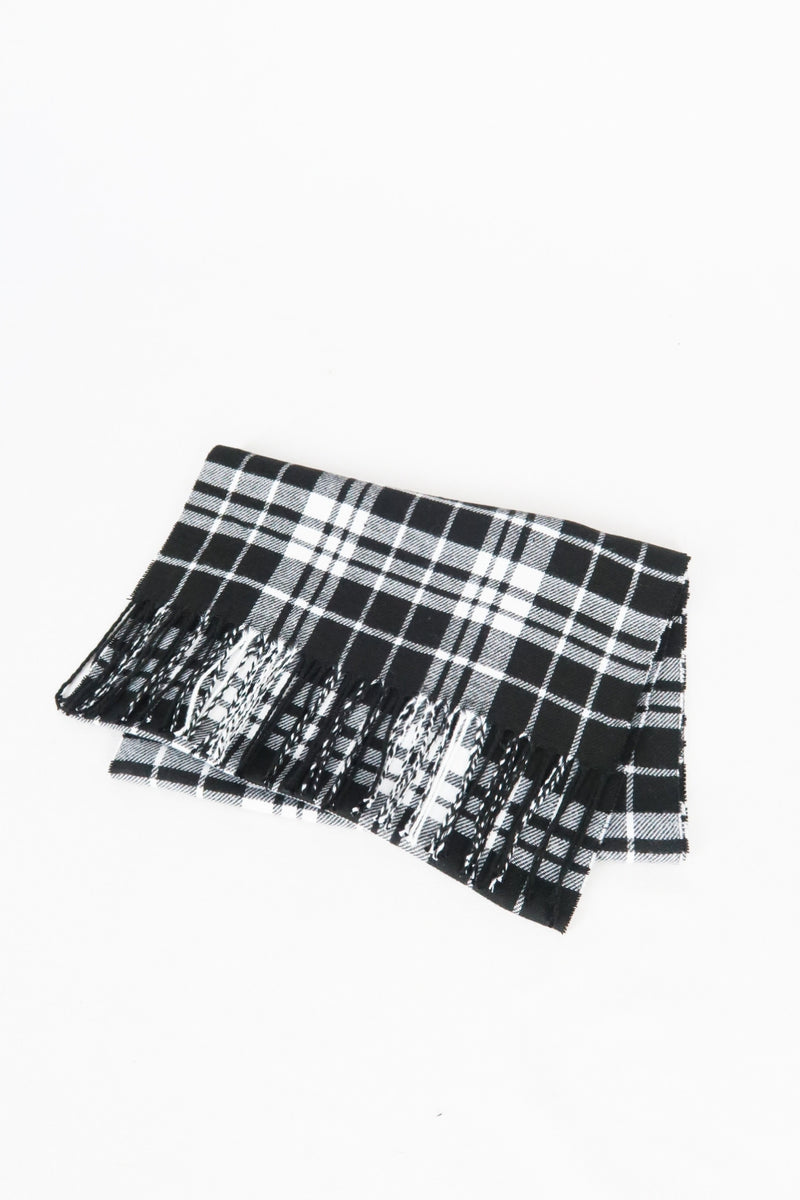 ผ้าพันคอลายตาราง - Classic Plaid Wool Scarf