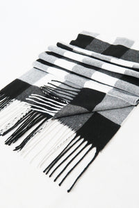 ผ้าพันคอลายสก็อตใหญ่ - Unisex Classic Plaid Wool Scarf