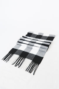 ผ้าพันคอลายสก็อตใหญ่ - Unisex Classic Plaid Wool Scarf