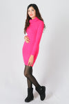 เสื้อไหมพรมคอเต่าทรงยาว No.8742- Basic Slim Turtleneck Long Sweater