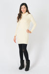 เสื้อไหมพรมคอเต่าทรงยาว No.8742- Basic Slim Turtleneck Long Sweater