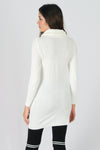 เสื้อไหมพรมคอเต่าทรงยาว No.8742- Basic Slim Turtleneck Long Sweater
