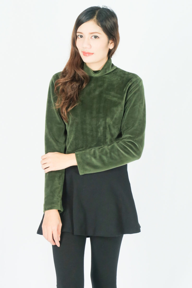 เสื้อฟลีซคอเต่า - Turtleneck Micro Fleece T-shirt