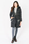 เสื้อโค้ทดาวน์กันหนาวทรงยาว รุ่น 808 - Long Puffer Down Coat Parka With Fur Hood