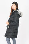 เสื้อโค้ทดาวน์กันหนาวทรงยาว รุ่น 808 - Long Puffer Down Coat Parka With Fur Hood