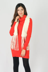 เสื้อไหมพรมคอเต่าทรงยาว No.8742- Basic Slim Turtleneck Long Sweater