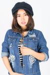 หมวกแฟชั่นทรง Cabbie No.85 - Cotton Newsboy Gatsby Apple Cabbie Cap
