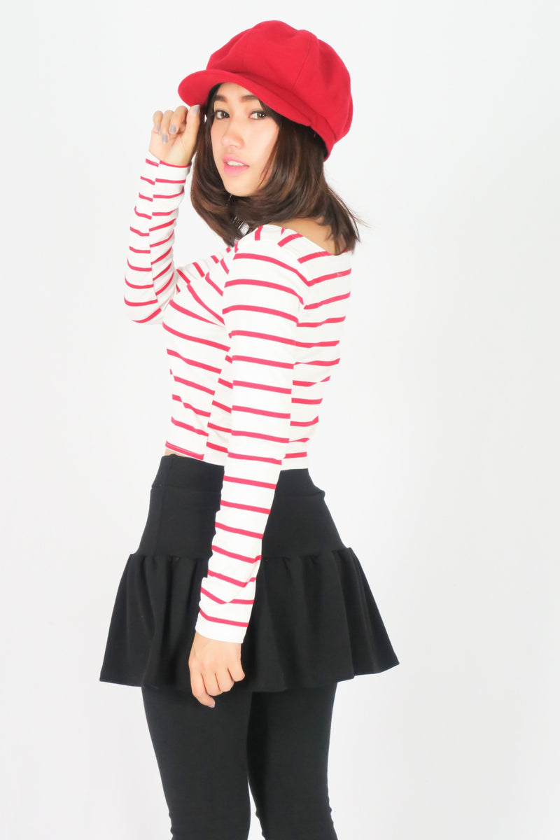 หมวกแฟชั่นทรง Cabbie No.85 - Cotton Newsboy Gatsby Apple Cabbie Cap