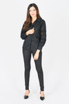 เสื้อเชิ้ตแต่งลูกไม้ - Lace Puff Sleeves Cotton Shirt