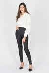 เสื้อเชิ้ตแต่งลูกไม้ - Lace Puff Sleeves Cotton Shirt